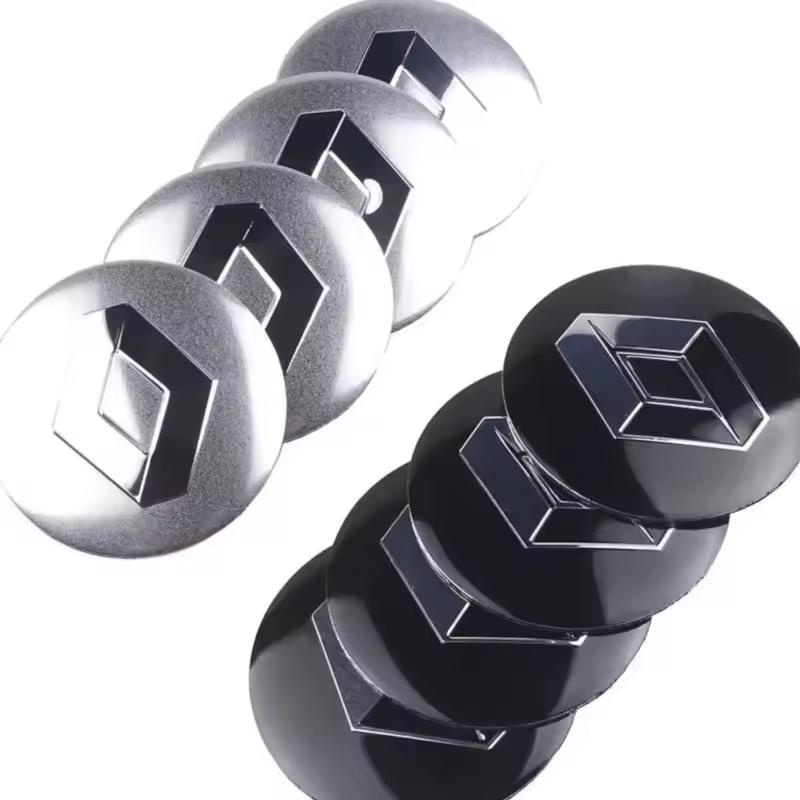 4Pcs 56mm Car Wheel Center Caps Hubcap Cover Stickers For Renault Megane 3 2 4 Clio4 5 Captur Trafic Scenic2 Austral Kangoo QM6
