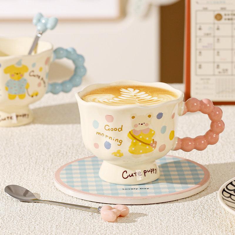 Cartoon Bear Ceramic Cup Souvenir Mug Household Water Cup Coffee Cup Birthday Gift High Appearance Cup