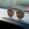 Polarized Sunglasses Clear Amber Lens [Bunnywalk] BW-027 BW-0273C HC-BROWN Pop-up