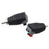 2 Stück Lautsprecherkabel zu Audio-Stecker für Cinch-Anschluss Adapterbuchse-Druckstecker- Cinch-Anschluss Adapterkabel Zubehör