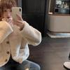 Lamb Hoodie Jacket Women Autumn Winter Loose Short Korean Versatile Student Cardigan Top