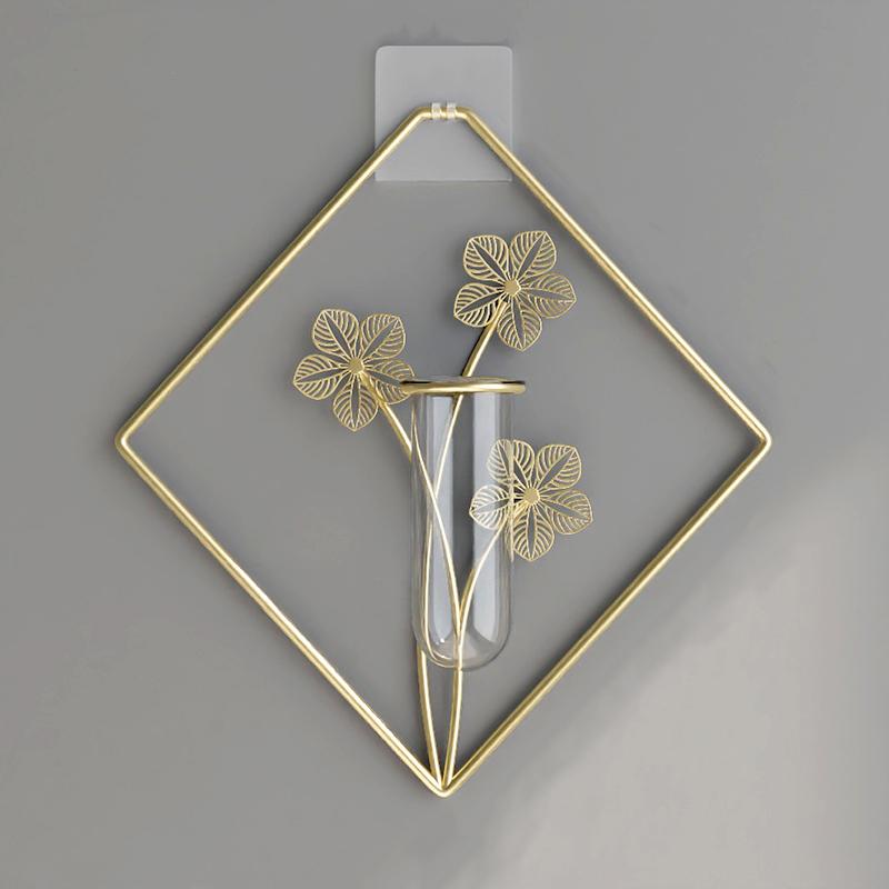 

1 шт. Модна проста ваза для квітів, висить на стіні, залізні ремісничі прикраси для кімнати, аксесуари для дому