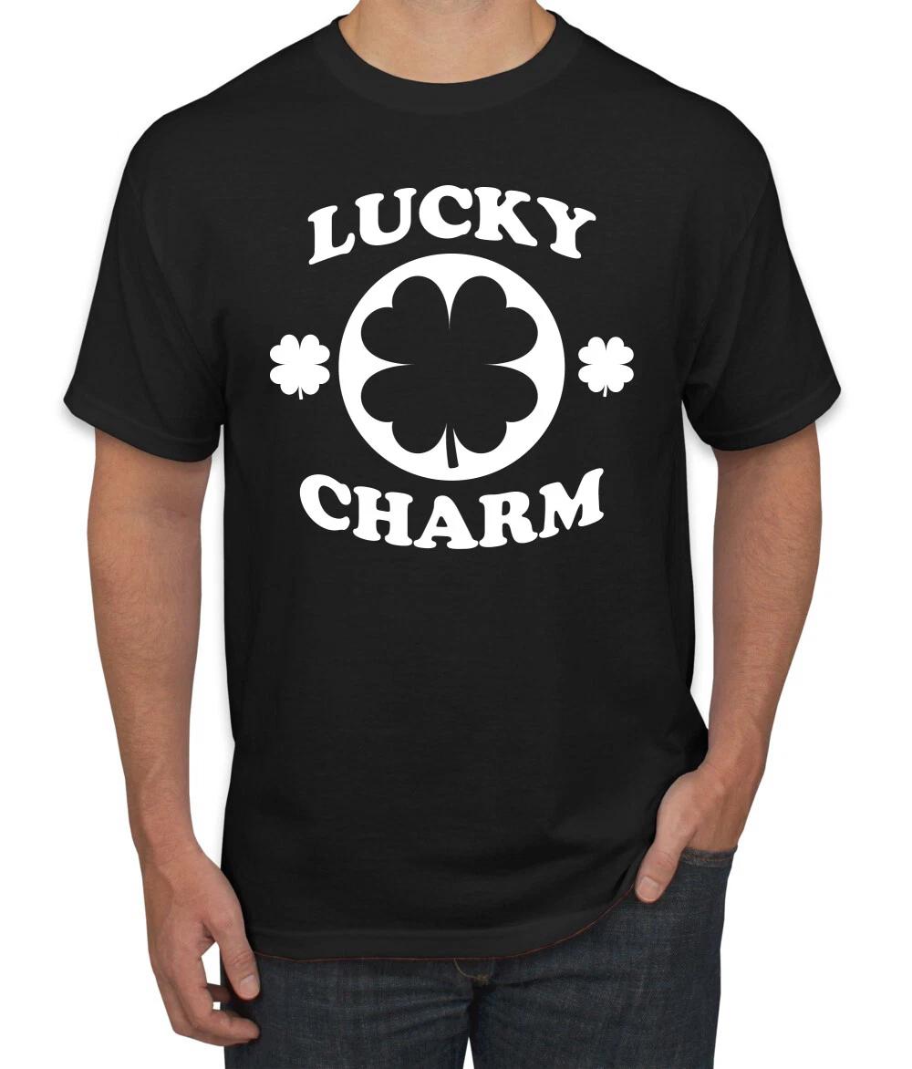 Irish Clover Lucky Charm St Patricks Day Men Graphic T- Shirt 4XL