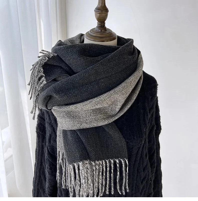 2025 New Women s Scarf Autumn Winter Solid Color Macaron Faux Fleece Warm Shawl Student Fashionable Neck Wrap Motorcycle Helmet