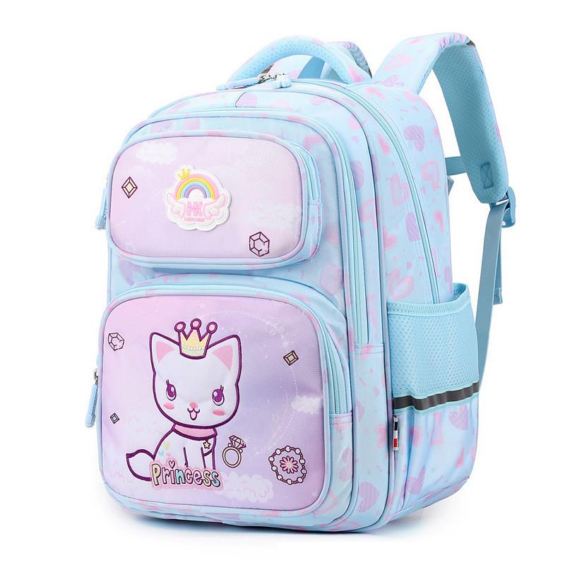Cool Modern Nylon Book Bag For Big Class Elementary Kids Breathable And Spine-protecting