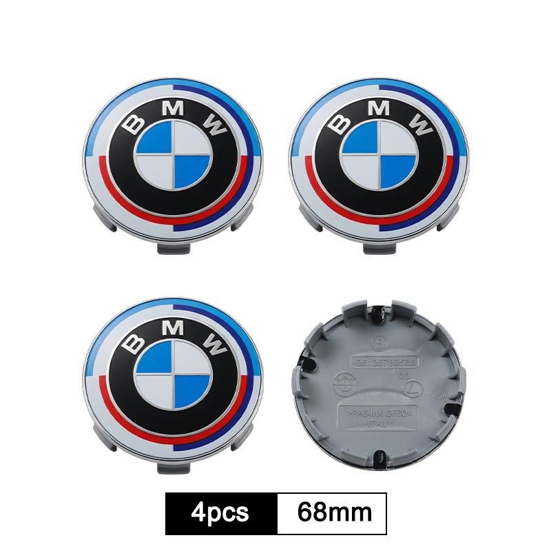 4 szt. 56mm 68mm Dekielki do felg samochodowych Osłony piast Emblematy Dla BMW E36 E46 E90 E60 E39 F30 F10 F20 X5 E70 E53 G30 E91 E92 E93 E87 E83