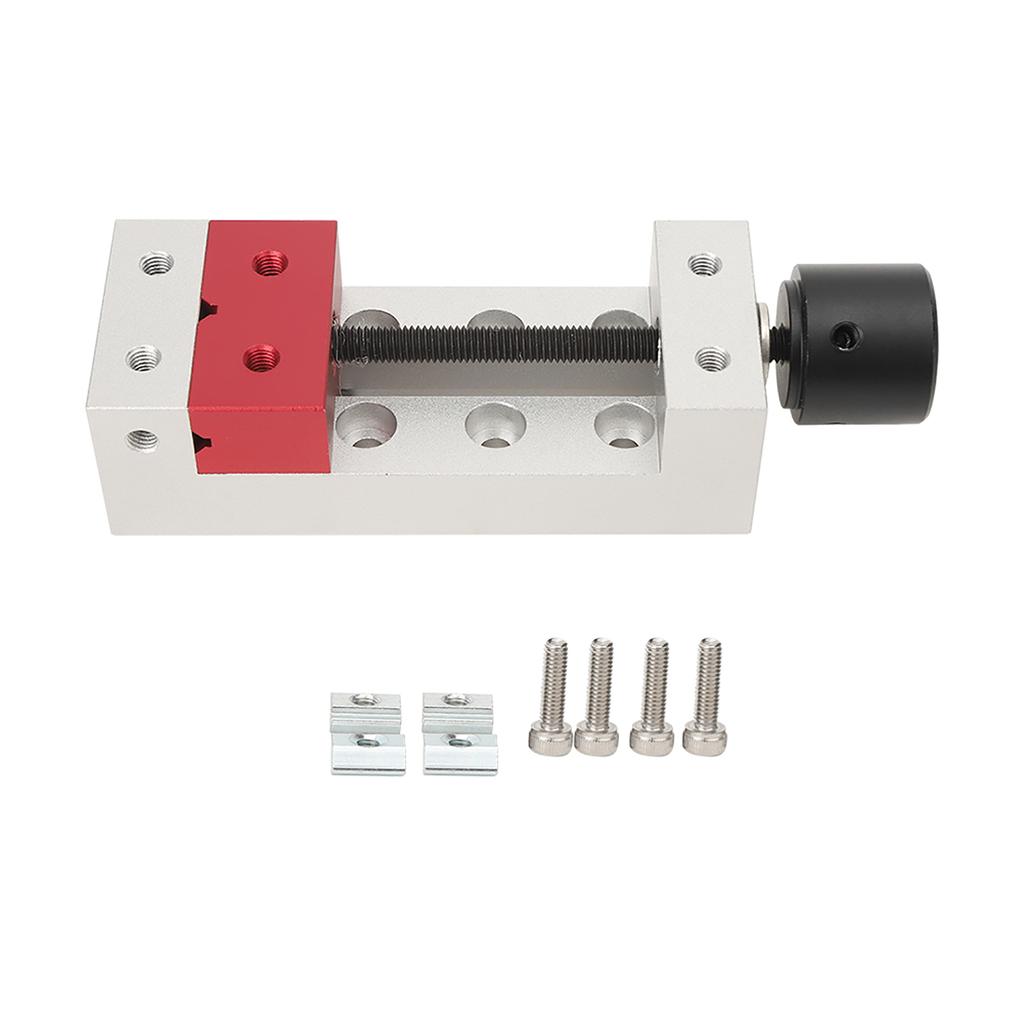 50 mm Mini-Aluminium-Flachklemme, Tischschraubstock, Bohrmaschine, Schraubstock, Befestigungswerkzeug, Schraubstock, Mini-Flachklemme, Tisch-Flachklemme