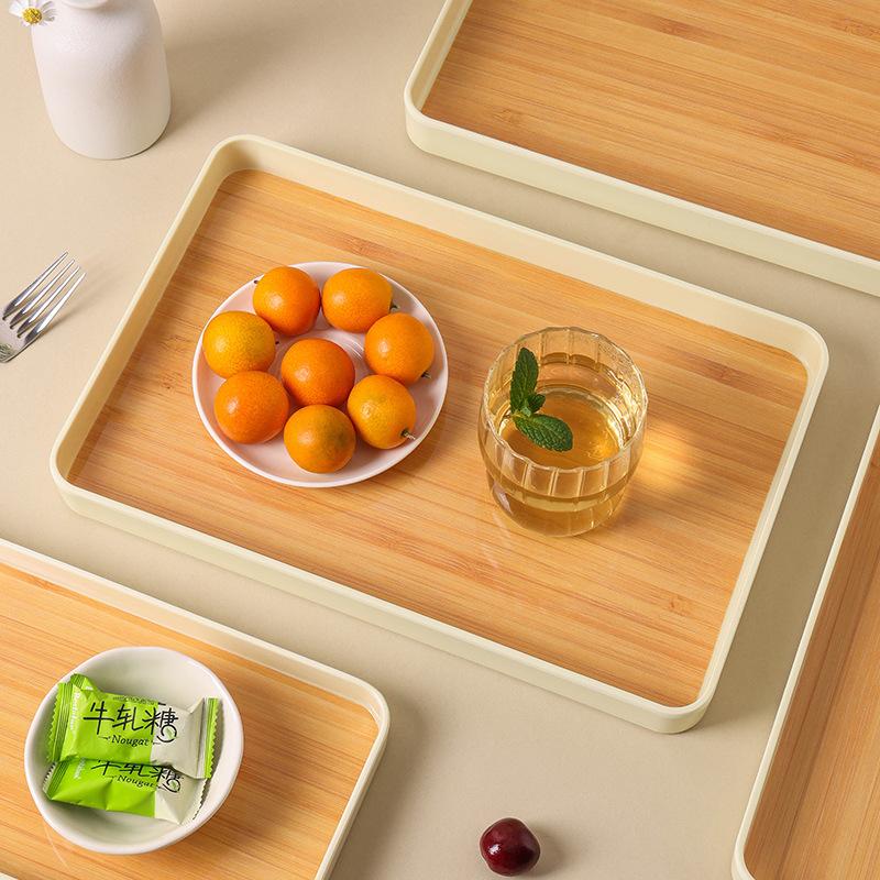 Nordycka Drewniana Taca do Przechowywania Gospodarstwo Domowe Biurko Różności Kosmetyki Perfumy Biżuteria Klucze Talerz Dekoracyjny Dom Okrągłe Tace do Przechowywania