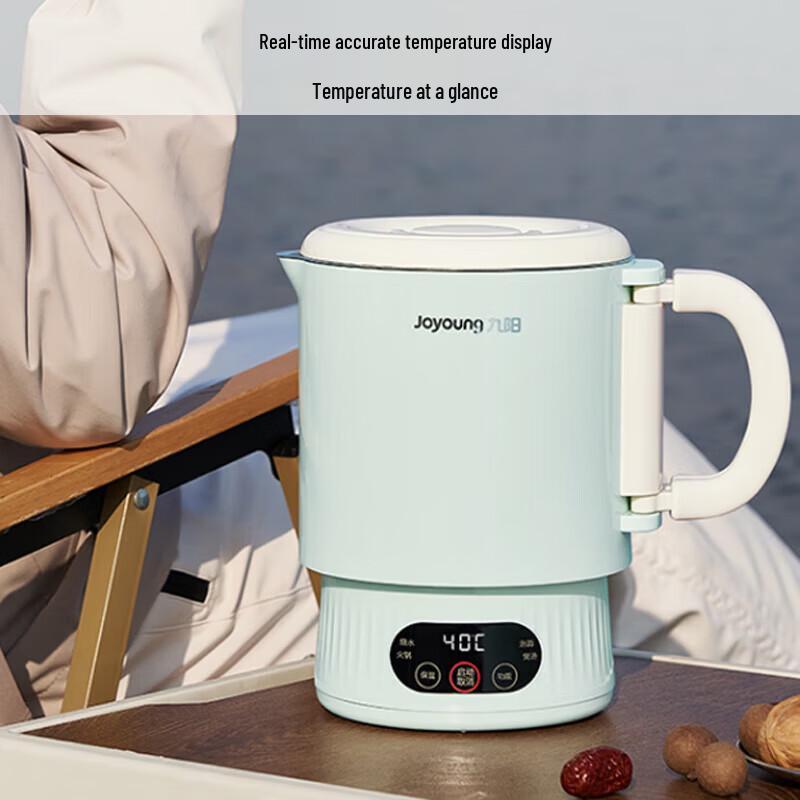 Joyoung K12ED-WZ101 Foldable Electric Kettle with 6-Stage Temperature Control