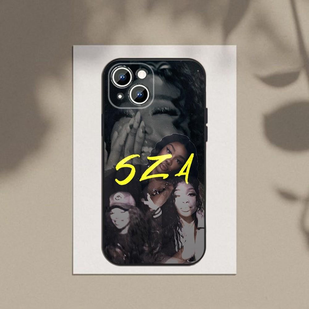 Singer S-SZA S-SOS Phone Case Phone Case For Apple iPhone 15,14,13,12,11,XS,XR,X,8,7,Pro,Max,Plus,mini Silicone Black Cover