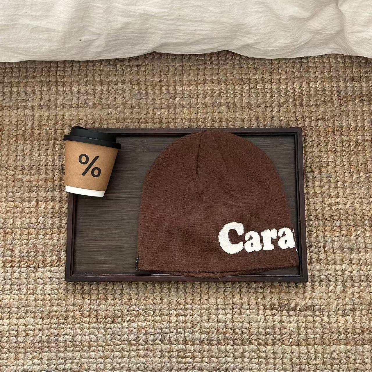 

Street letter jacquard wool hat men and women hip-hop hip-hop hip-hop ear protection pullover hat autumn and winter warm cold hat new M（56-58cm） кавовий