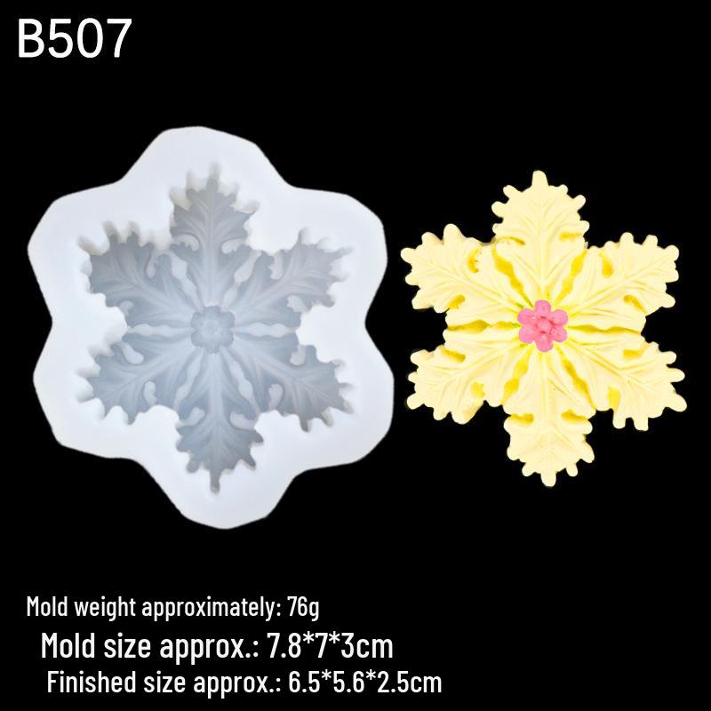 

3D форма для свечей и мыла «Снежинка» для рождественского творчества