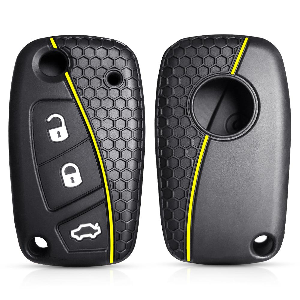 Husă Siliconică pentru Cheie Tip Brichetă pentru Fiat Panda Idea Stilo Ducato Bravo 500 Doblo Grande Punto Bravo Microbuz Linea Telecomandă cu 3 Butoane
