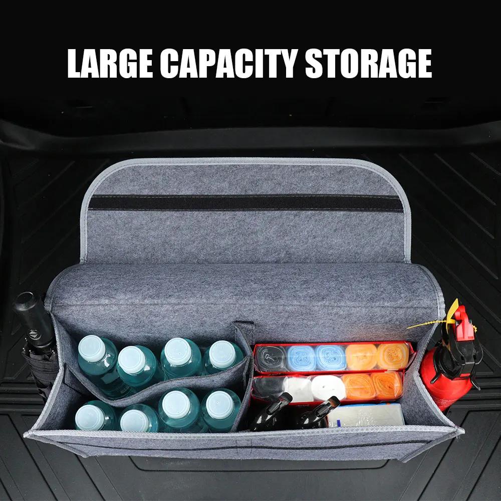 Car Soft Felt Storage Bag Organizer Cars Foldable Trunk Bag For Toyota C-hr Prado Rav4 Yaris Hilux Prius Avensis Corolla Camry