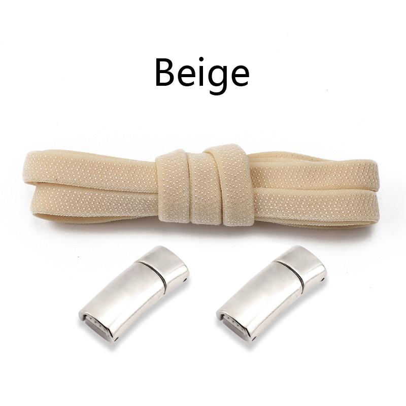 New Magnetic Lock Shoelaces Without Ties Kids Adult Elastic Laces Sneakers 8mm Thick Flats No Tie Shoe Laces Shoes Accessories