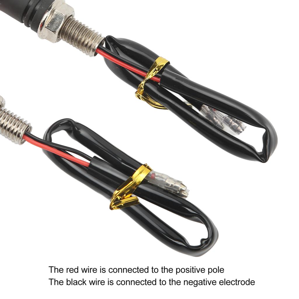 1 Pair 12V Motorcycle Turn Signal Lights LED Indicator Lamp for Sport Street Bike Off Road Chopper