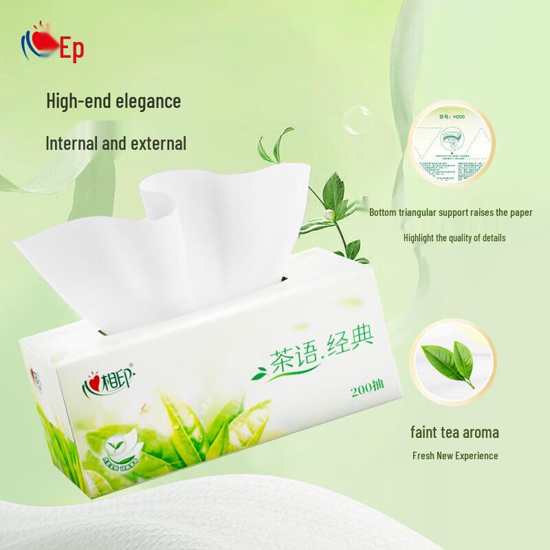 Heart-to-Heart Tea Talk 2-Ply Facial Tissues