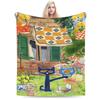 Pete The Cat Blanket Flannel  Relax Super Soft Throw Blanket for Bed Bedding Throws