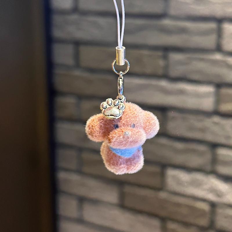 

1шт Плюшевий Брелок для Собаки в Стилі Інс Тримачі для Ключів Підвіска для Сумки Аксесуари Кільця для Ключів Мила Підвісна Прикраса Корейський Міні Подарунок для Дівчаток коричневий