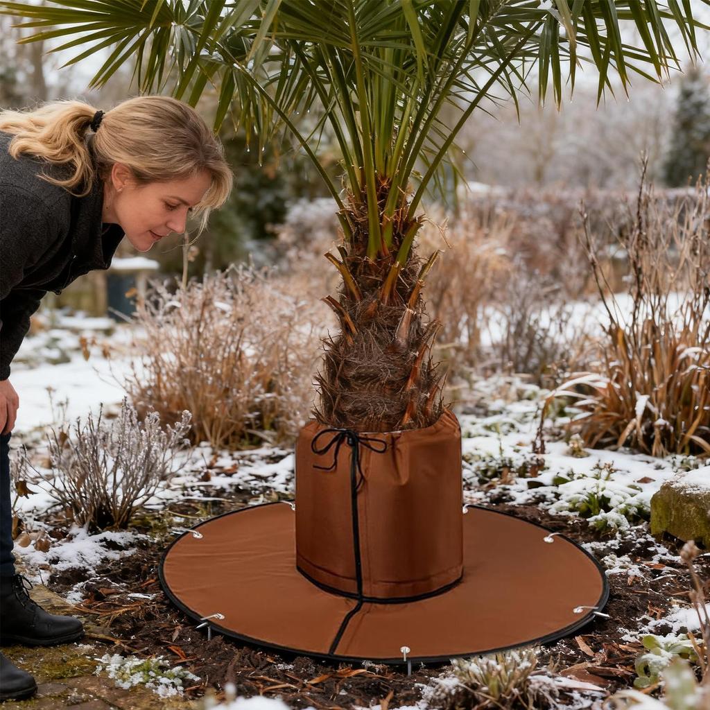 Palm Tree Root Cover Trunk Frost Barrier Guard Plant Root Frost Protection For Winter Outdoor Backyard Lawn Garden Landscape