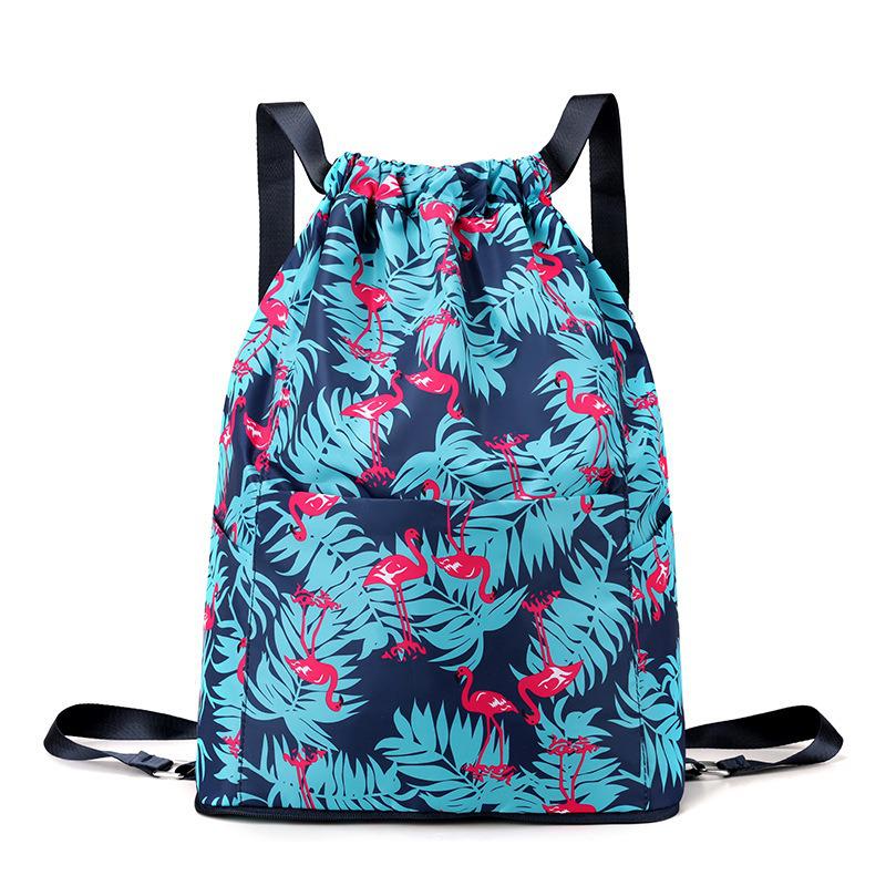 Lightweight Foldable Drawstring Backpack for Travel and Sports Fitness