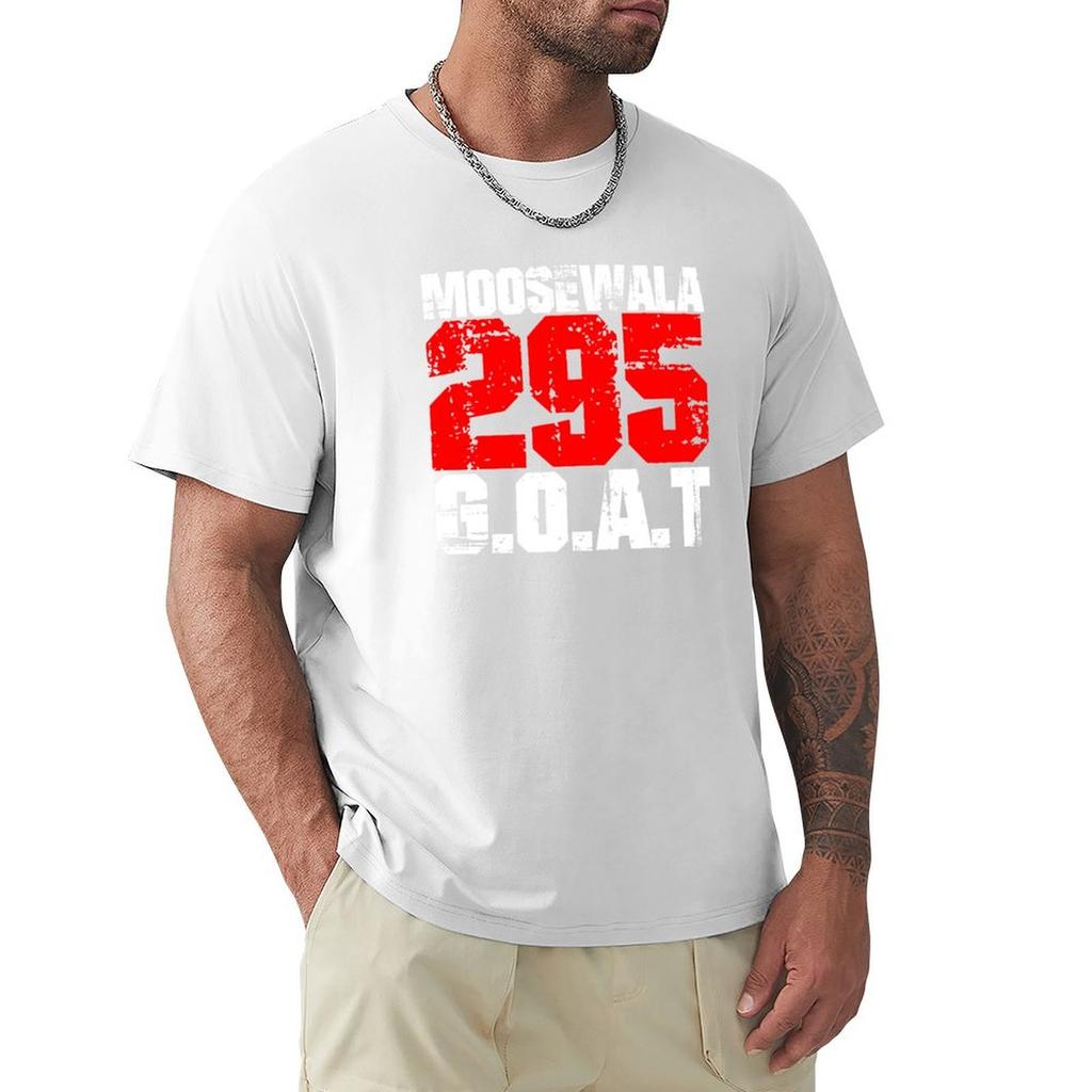 295 Sidhu Moosewala TShirt Simple Casual Short Sleeve Tee