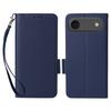 For iPhone Air Case with Wrist Strap Litchi Texture PU Leather Wallet Phone Cover