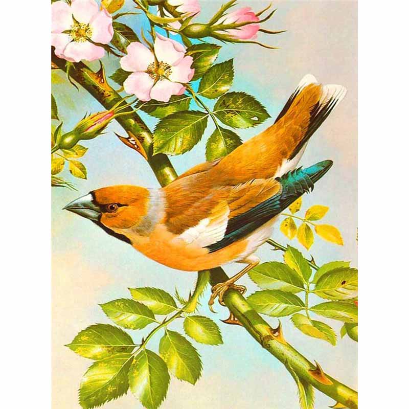 Neue 5D DIY Blumen Diamant Malerei Vogel Diamant Stickerei Tier Kreuz Stich Volle Runde Bohrer Wohnkultur Manuelle Geschenk