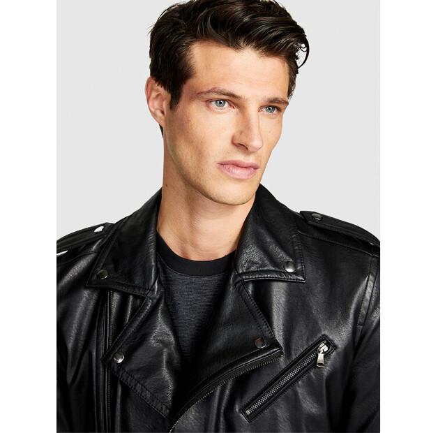 Sisley Faux Leather Jacket 21DYSN02G