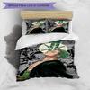3pcs Duvet Cover Set (1*Duvet Cover + 2*Pillowcase, Without Core), Roronoa Zoro Print Bedding Set, Bedroom Decor, All‑Season, Gift