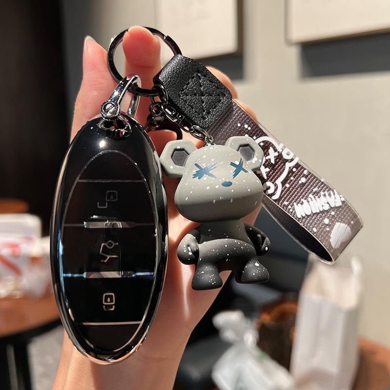 Compatible with Bestune 2023 T77/T99 Models: Luxury/Premium Men's and Women's Key Fob Cover Case
