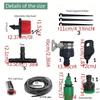 Outdoor Cooling Mist Irrigation System 5-50M with Brass Atomizer Nozzles for Trampoline Patio Summer Heat Relief