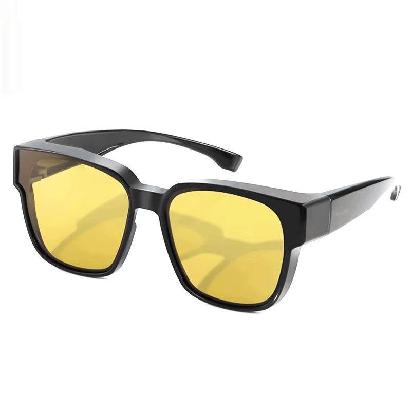 Men's Anti-Glare Day & Night Vision Clip-On Driving Sunglasses