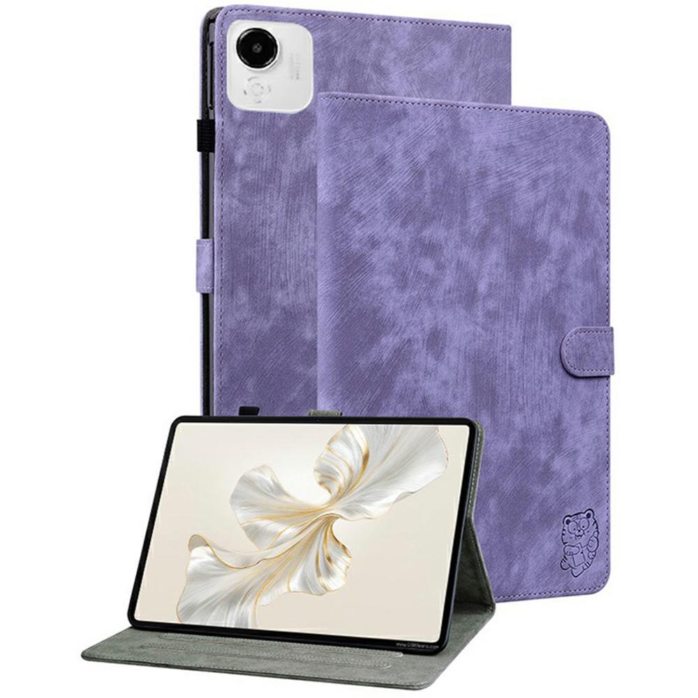 Pro Honor Pad X9a Pouzdro Tygr Potisk Odolné proti poškrábání PU Kůže Tablet Kryt