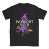 Men's I'm The Workout Witch Halloween T Shirt  Pure Cotton Clothes Unique Short Sleeve Crew Neck Tee Shirt Printing T-Shirt