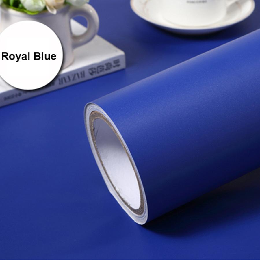 Matte Solid Color Wallpaper Self-Adhesive Waterproof Bedroom Renovation Dormitory Background Wall Decor Desktop Wardrobe Sticker
