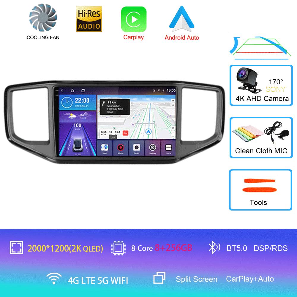 Player video Android 14 Pentru Volkswagen VW Amarok 1 2016 - 2020 Unitate principală multimedia Mașină GPS Radio auto Navigație DVD BT