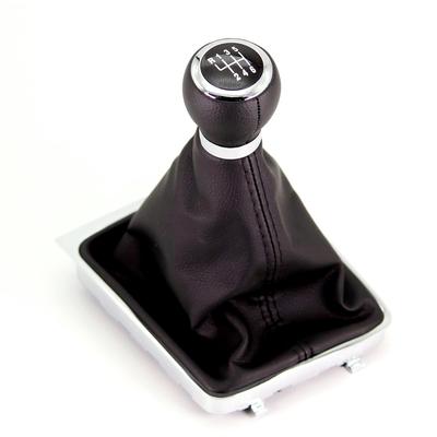 Car 6 Speed Gear Stick Shift Knob With Leather Boot 0711113A For VW Passat B6 2006 2007 2008 2009 2010