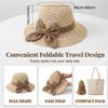 Womens Straw Hat 2026 New Beach Sun Straw Hats for Women Summer Hats for Vacation Travel
