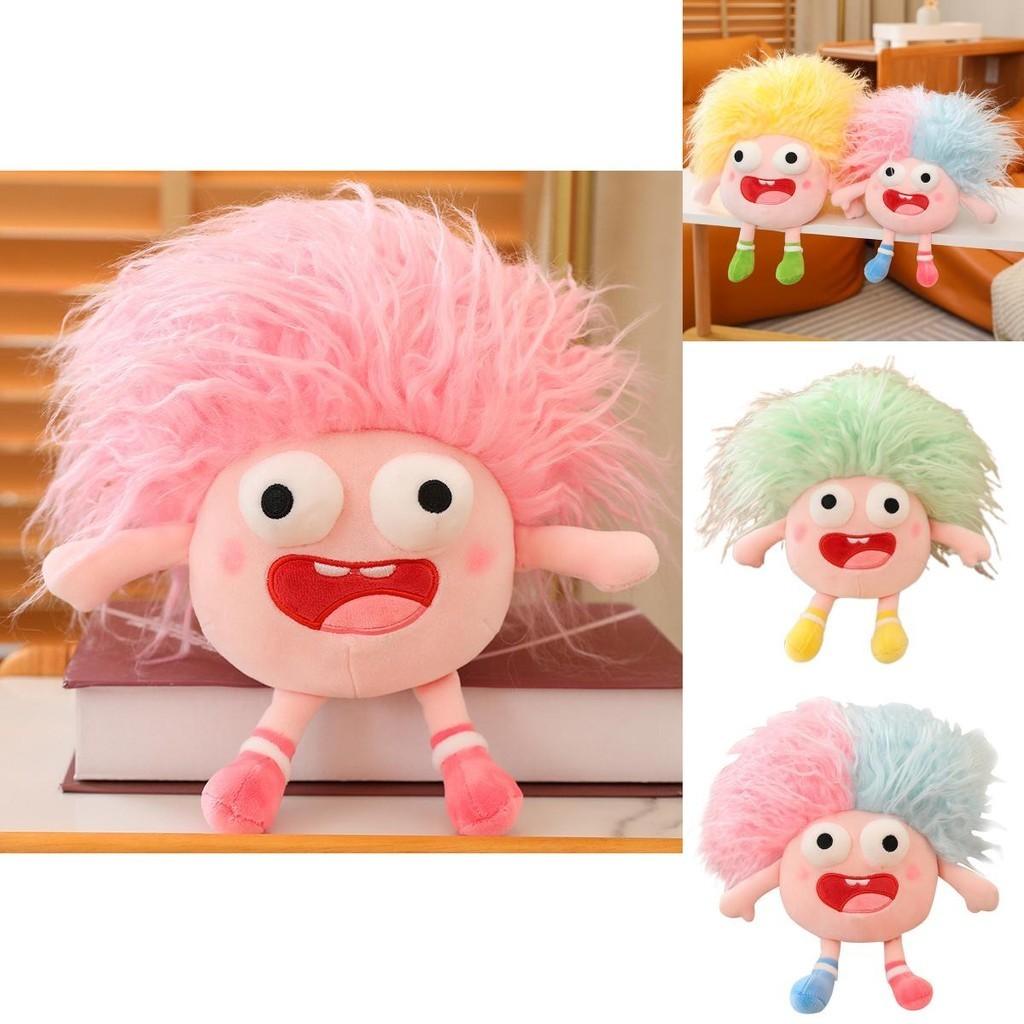 Funny Plush Toy With Big Eyes And Fluffy Hair Perfect For Diy Ugly Dolls In Stock