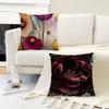 Vintage Blumen Kunst Blume Kissen Geschenk Heim Büro Dekoration Kissen Schlafzimmer Sofa Auto Kissenbezug Kissenhülle
