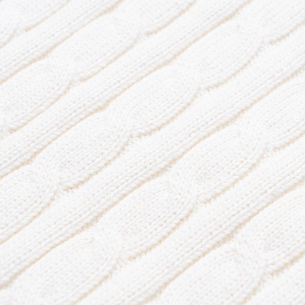 Maglione Polo Ralph Lauren PE25 Tinta Unita Girocollo Manica Lunga Maglia Top Bambino Bianco 313901316-011