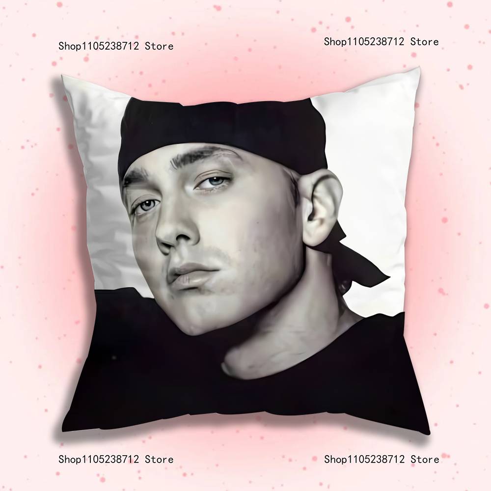 Rapper Singers E-Eminems Pillow Case For Sofa Decor Car Office Room Printing Cushion Cover Decorations and Protector