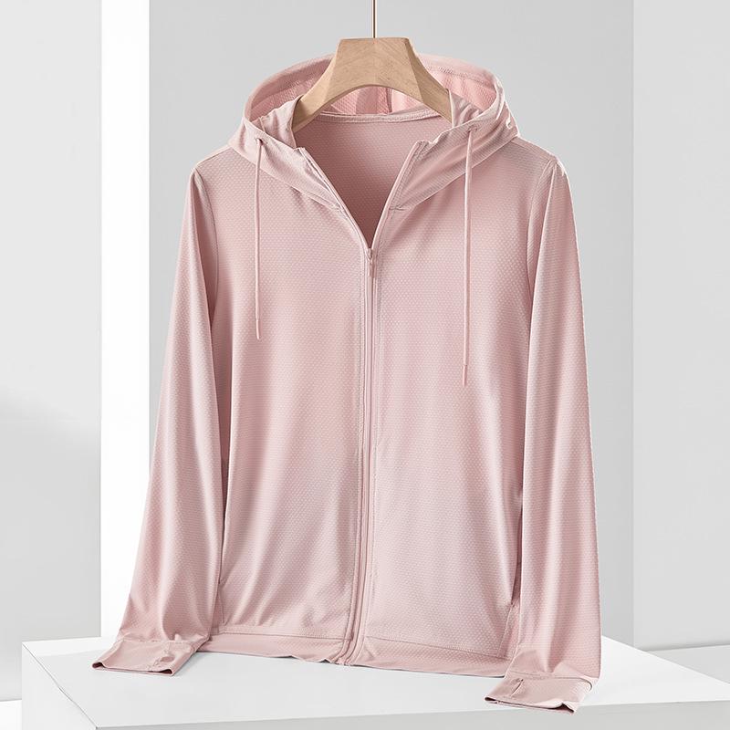 UPF50+ Knitted Hooded Sun Protection Clothing for Men and Women