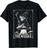 Vintage Cottagecore Wizard Frog Tarot Card Dark Academia Tee