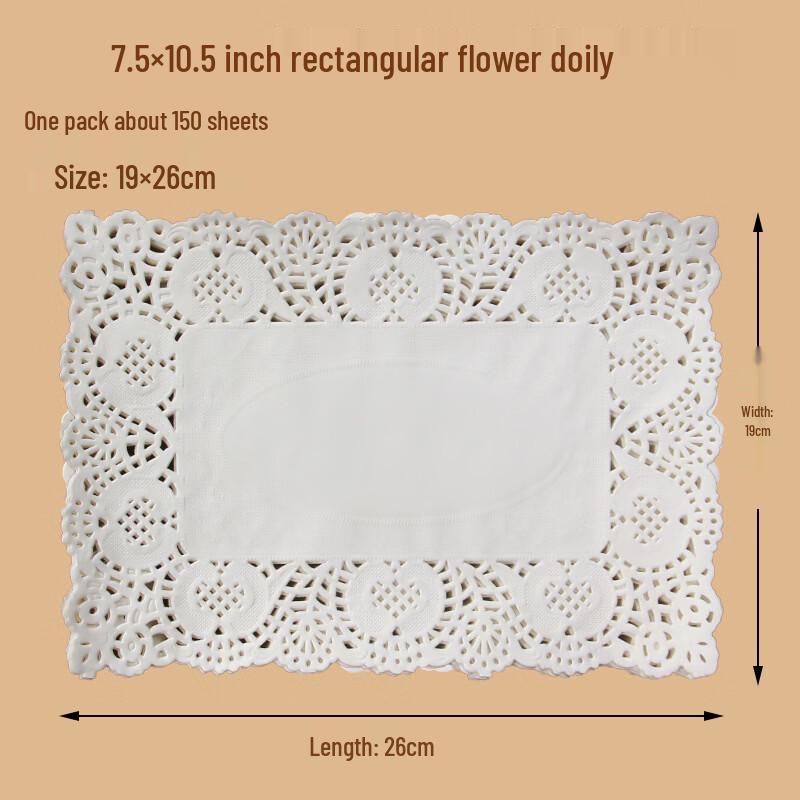 Uoto Lace Paper Doilies for Baking & Frying