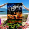 Fast & Furious Print Beach Towel, Versatile Lightweight Absorbent Beach Towel for Pool Surf Yoga Bathroom, Perfect Birthday Holiday Gift