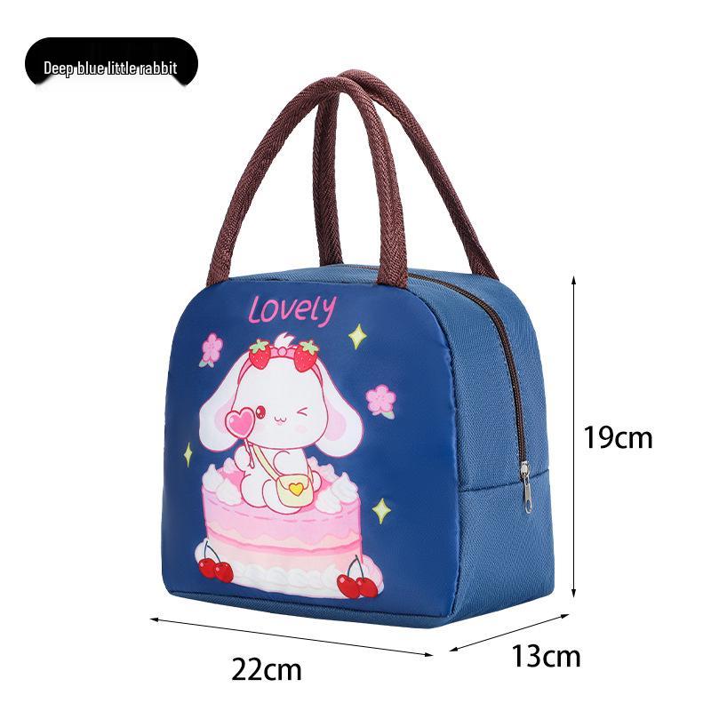 Cute Insulated Bento Bag: Cartoon Lunch Box for Kids and Office