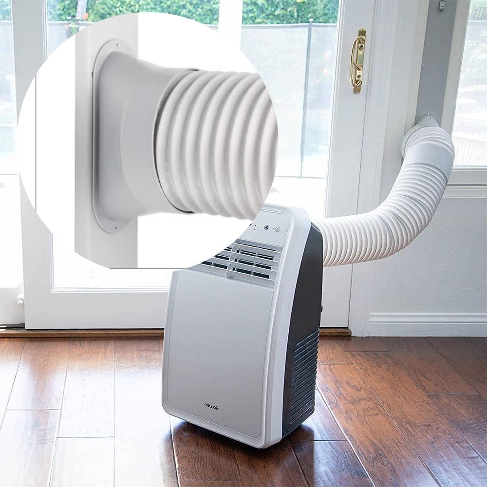 Air Conditioner Exhaust Hose Adapter, Window Sealing Plate Coupler, Vent Tube Connector Parts Accessories, Diameter 5.9 Inch