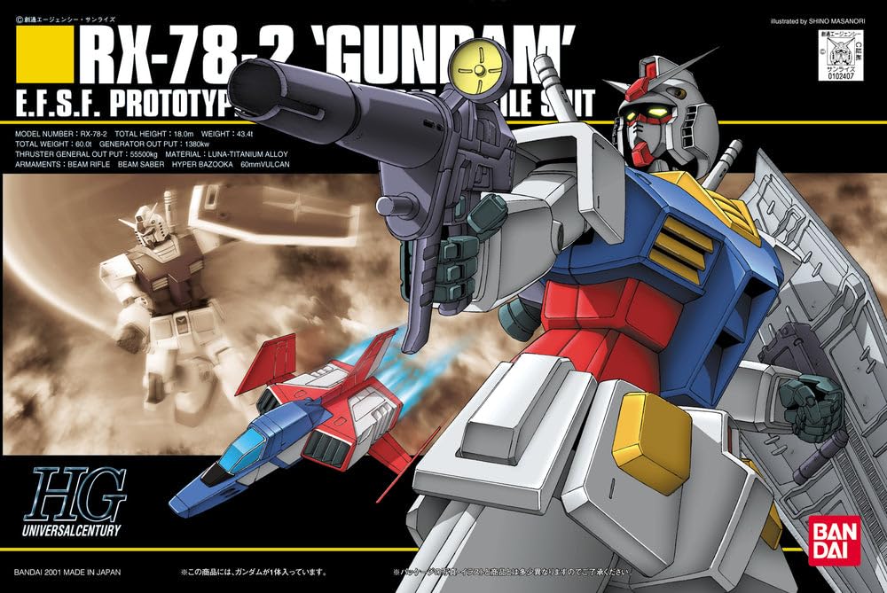 

HGUC Gundam Plastic Model 1/144 RX-78-2